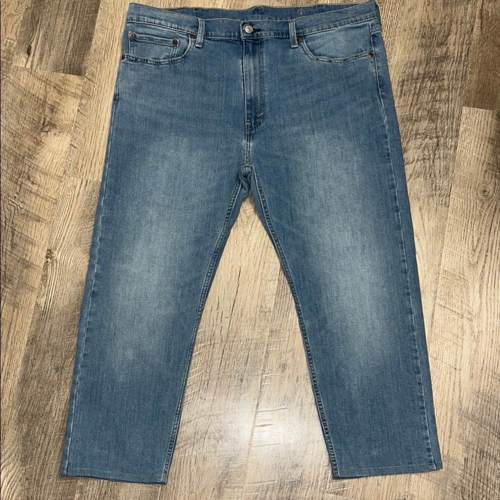Levi Strauss Co 502 Regular Taper Jeans‎ Mens W40 L30 Blue Water<Less Tech